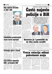 Čavić najavio fijasko reforme policije u BiH