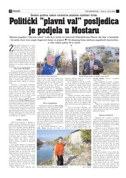 Politički ”plavni val” posljedica je podjela u Mostaru
