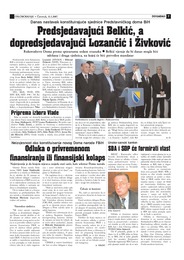 Predsjedavajući Belkić, a dopredsjedavajući Lozančić i Živković