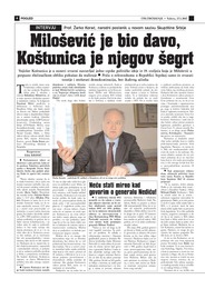 Milošević je bio đavo,  Koštunica je njegov šegrt