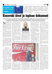 Kosovski život je ispisao dokument