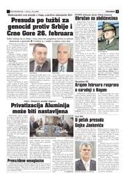 Presuda po tužbi za genocid protiv Srbije i Crne Gore 26. februara