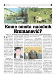 Kome smeta načelnik Krsmanović?