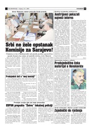 Srbi ne žele opstanak Komisije za Sarajevo!