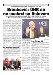Branković: OHR se ne snalazi sa Ustavom