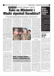 Kako su Milošević i Mladić otpuštali Karadžića?