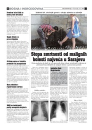 Stopa smrtnosti od malignih bolesti najveća u Sarajevu