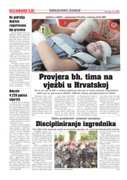Provjera bh. tima na vježbi u Hrvatskoj