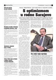S optimizmom u rodno Sarajevo