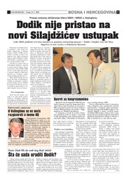 Dodik nije pristao na novi Silajdžićev ustupak