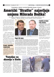 Američki ”Stratfor” najavljuje smjenu Milorada Dodika!