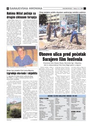 Obnove ulica pred početak Sarajevo film festivala