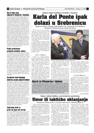 Karla del Ponte ipak  dolazi u Srebrenicu