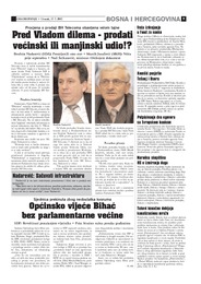 Općinsko vijeće Bihać bez parlamentarne većine