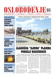 Albanska ”Ilirida” planira podjelu Makedonije