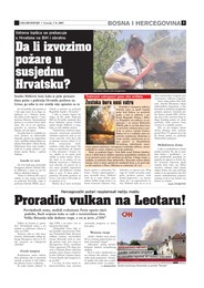 Da li izvozimo  požare u  susjednu  Hrvatsku?