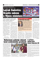 Lajčak Sadoviću: Branite zakone  u Vijeću ministara