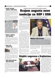 Krajem augusta nove sankcije za SDP i SDA