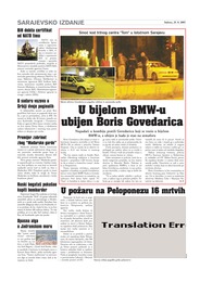 U bijelom BMW-u   ubijen Boris Govedarica