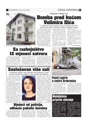 Bomba pred kućom Velimira Ilića