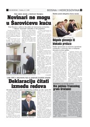 Novinari ne mogu u Šarovićevu kuću