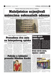 Policija u Jablanici  pronašla Nikolinu Kordić