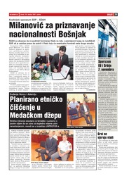 Milanović za priznavanje nacionalnosti Bošnjak