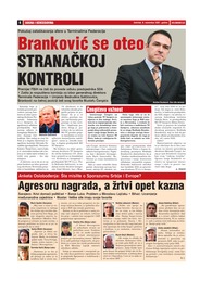 Branković se oteo stranaČkoj kontroli