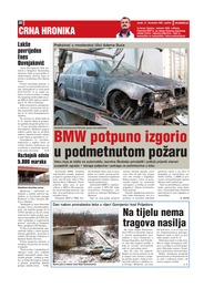 BMW potpuno izgorio u podmetnutom požaru