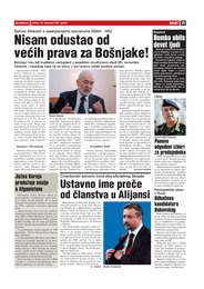 Nisam odustao od  većih prava za Bošnjake!