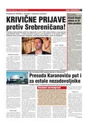 Krivične prijave protiv Srebreničana!