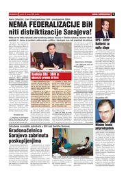 Nema federalizacije BiH  niti distriktizacije Sarajeva!