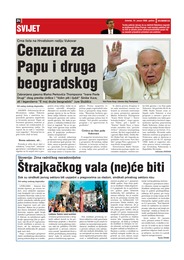 Cenzura za  Papu i druga beogradskog