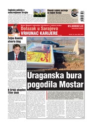 Uraganska bura  pogodila Mostar