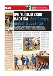 SVI TUGUJU ZBOG BAOTIĆA, Šehić mora preboliti Juventus
