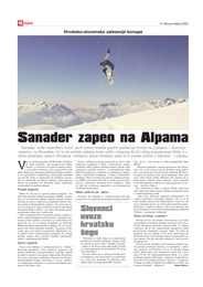 Sanader zapeo na Alpama
