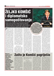 Željko Komšić  i diplomatsko samopoštovanje