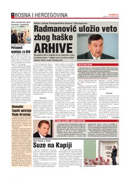 Radmanović uložio veto zbog haške arhive