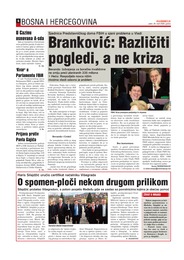 Branković: Različiti pogledi, a ne kriza