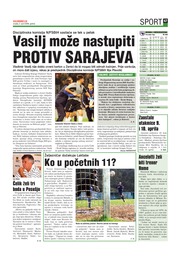 Vasilj može nastupiti  protiv Sarajeva