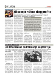 Cilj Informbiroa podređivanje Jugoslavije