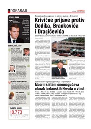 Krivične prijave protiv Dodika, Brankovića  i Dragičevića