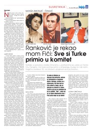 Ranković je rekao mom Fići: Sve si Turke primio u komitet