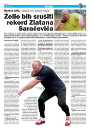 Želio bih srušiti rekord Zlatana Saračevića