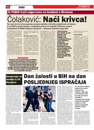 Čolaković: Naći krivca!