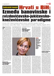 Hrvati u BiH: Između banovinske i zvizdovićevskojukićevskokneževićevske paradigme