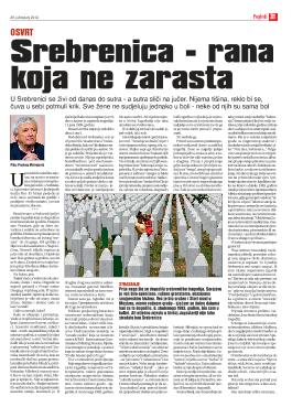 Srebrenica - rana koja ne zarasta 