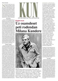 Uz osamdeset peti rođendan Milana Kundere