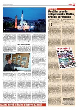 "Vlatkova pravda"; Oslobođenje/Pogledi; 20. septembar/rujan 2014. godine 