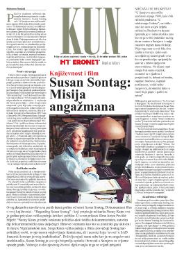  Susan Sontag: Misija angažmana